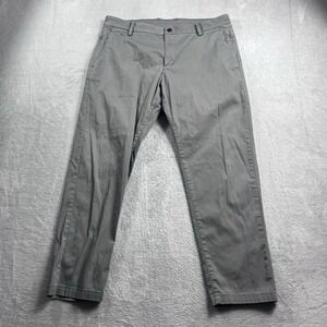 Birddogs Pants Mens 34x26* Lined‎ Performance Stretch Khakis Golf Commuter Gray
